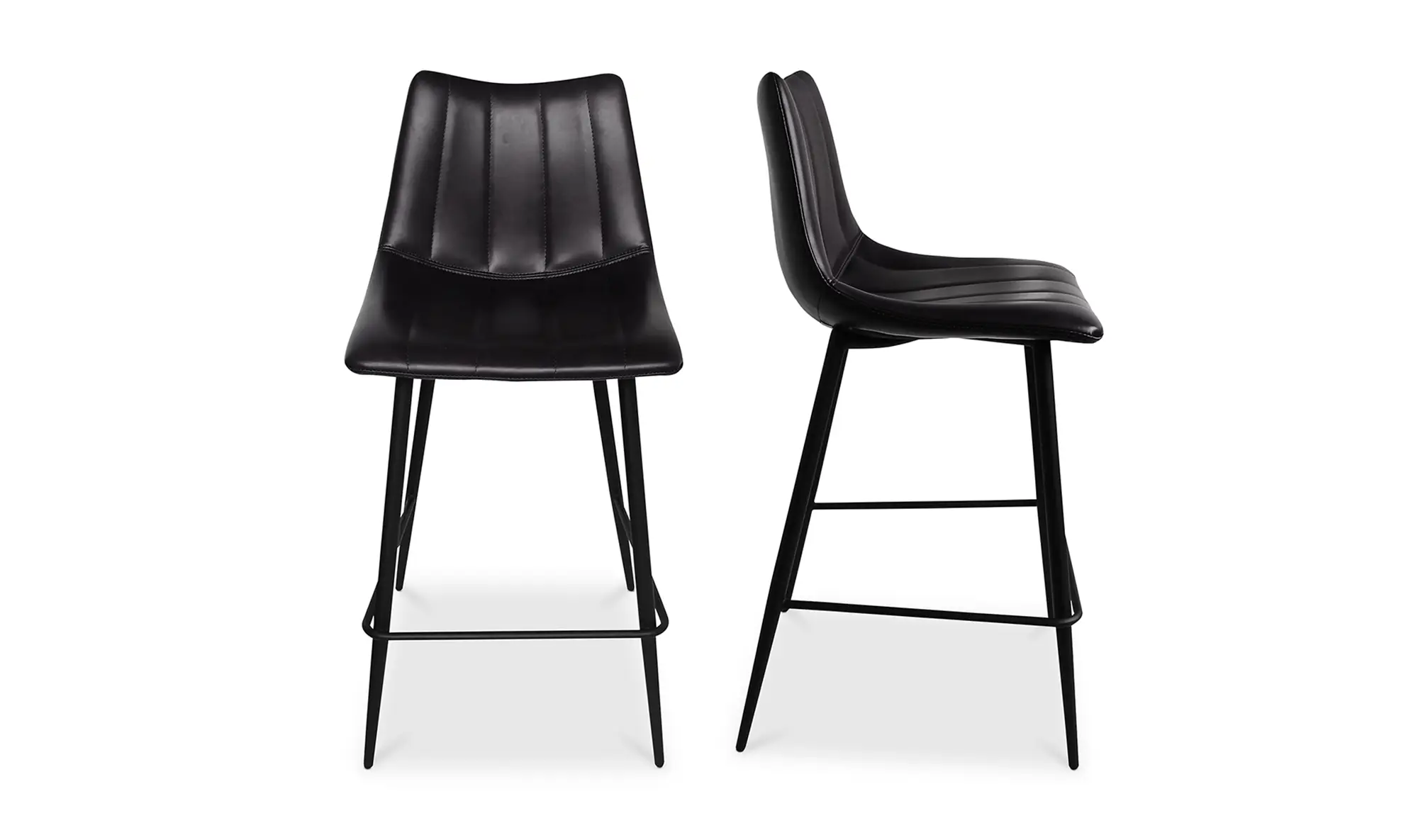 Alibi Counter Stool Matte Black - Set Of Two